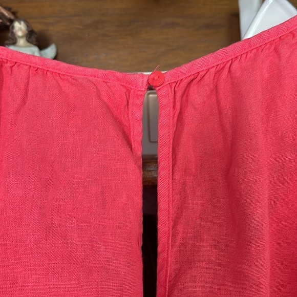 UNIVERSAL THREAD Solid Brushed Coral Linen Look Short Jumper, Size XL, EUC. - Picture 9 of 10